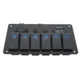 thumbnail image 1 of Panel De Interruptor Basculante Para Barco, Panel De Interruptor De Palanca De Monitoreo En Tiempo Real Con Voltímetro De Cargador USB Para Camión Para SUV, 1 of 7