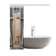 thumbnail image 2 of Cortinas de Baño ABPHQTO Marrón de Granja Puerta de Madera Antigua Rústica Fachada Exterior Granero Rural 150x180 cm, 2 of 2