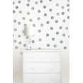 WallPops Metallic Silver Confetti Dots Set