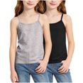 thumbnail image 5 of FSYBOA Girls Knitted Tank Tops, Breathable Sleeveless Casual 2 Piece Kids Summer Shirts Gray Size 5-6 T, 5 of 5
