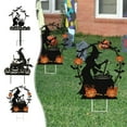 thumbnail image 3 of Halloween Decorations Outdoor, Witch Garden Stakes with Pumpkins, Decorative Yard Signs for Outside Garden Lawn Patio Party, 3 of 4