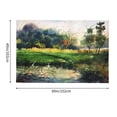 thumbnail image 4 of LNWH Watercolor Forest Garden Tapestry, Wall Tapestry Decor Home Decor Bedroom Living Room Dorm Tapestries Room Wall Hanging, 60"x40", 4 of 8