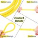 thumbnail image 3 of Uxcell 26 Ft(8M) Tubo de goma de látex, 3/16"(4mm) ID x 1/4"(7mm) OD Bandas de goma para tirachinas, Amarillo, 3 of 6