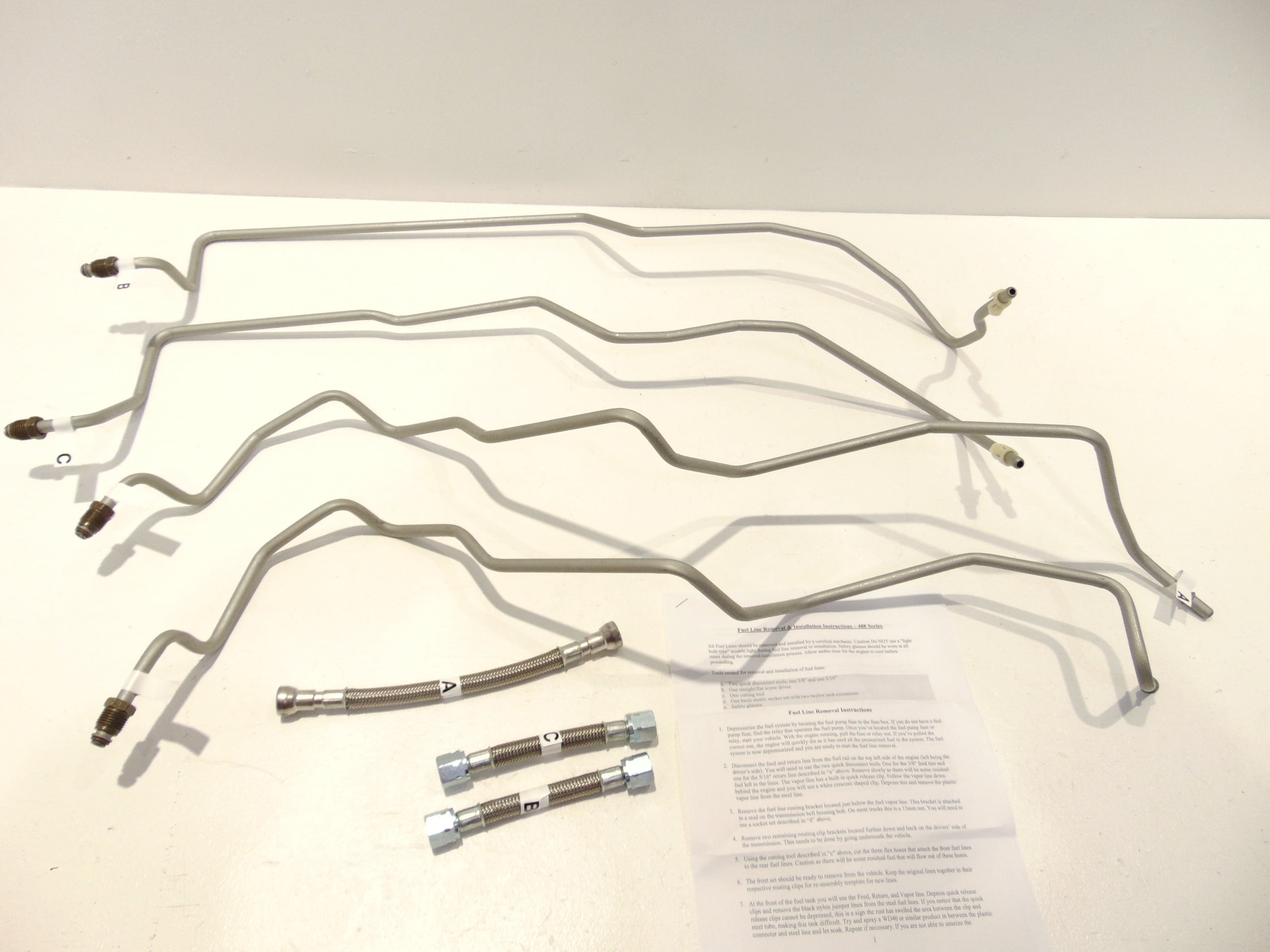 Fuel Line Set Fits 04 06 Chevrolet Silverado 2500 HD Silverado 3500