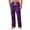 Dark Purple, variant on CharmCyan Mens Plaid Lounge Pants Soft Lightweight Pajama Bottoms with Adjustable Drawstring Waist and Deep Side Pockets for Comfort Dark Purple L