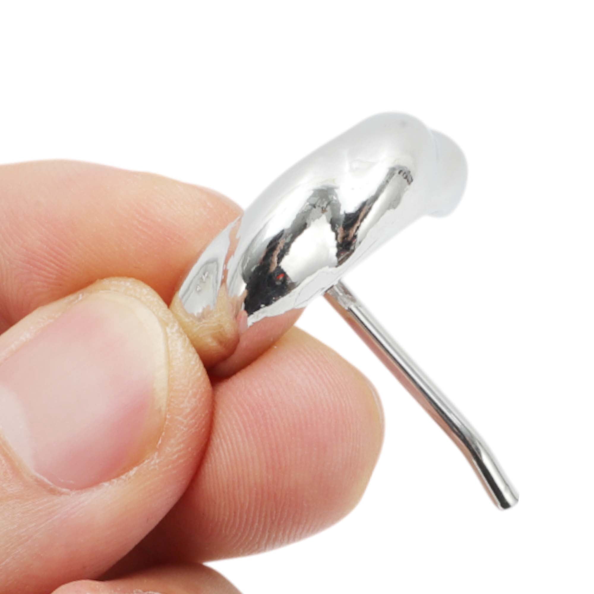 Unique Bargains Twill U-shaped Ponytail Buckle Hair Clip for Stylish Silver Tone