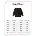 thumbnail image 2 of 4T Toddler Baby Boys Clothes Baby Boys Tops 4-5T Toddler Boys Long Sleeve Round Neckline Solid Color Tops Black, 2 of 8