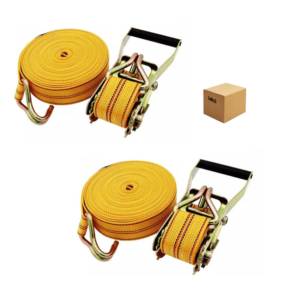 2pcs Eslingas Lab.G Matraca 5cm×12m 4000kg Para Eslingas De Carga Amarillo