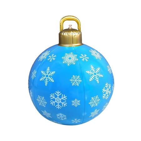 

60cm PVC Inflatable Christmas Ball Hanging Tree Ornament Balloon Large Pendant