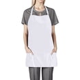 thumbnail image 2 of TOPTIE Chef Apron for Kitchen Cooking Waiter/Waitress Apron with Adjustable Strap and 3 Pockets-White, 2 of 7