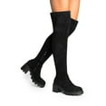 thumbnail image 6 of Dream Pairs Women's Over The Knee Platform Boots Chunky Heel Fashion Style, 6 of 7