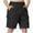 Black, variant on ZyeKqe Boys Cargo Shorts Drawstring Elastic Waisted Short Pants Solid Color Hiking Shorts with Pockets