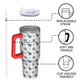 thumbnail image 4 of Christmas 40oz Tumbler– Stainless Steel Insulated Tumbler with Handle and Straw, Large Capacity Travel Cup for Hot & Cold Drinks, 4 of 7