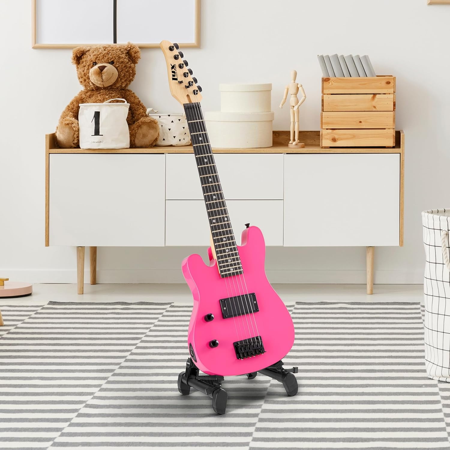 LyxPro CS 30" Beginner Electric Guitar Kit - Pink