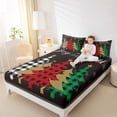 thumbnail image 4 of Homewish Vintage Xmas Tree Bed Sheets, Fashion Buffalo Plaid King Sheets, Merry Christmas Sheet Set, 4-Piece, 4 of 7