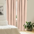 thumbnail image 2 of Ambesonne Paris Curtains, Eiffel Tower Pattern, Pair of 28"x84", Pale Yellow Dark Coral, 2 of 5
