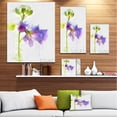 thumbnail image 3 of Aquarelle Eustoma Dessinée à la Main Bleue - Impression sur Toile Florale, 3 of 4