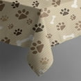 thumbnail image 5 of Brown Dog Paw Footprint Bone Square Tablecloth,Waterproof Square Table Cover,Wipeable Spillproof Washable Table Cover for Home Kitchen Party Decor 52"x52"(132x132cm), 5 of 6