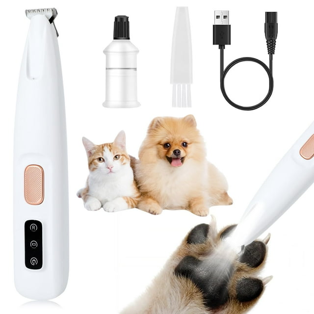 Recortadora eléctrica para perros Warmow Saffory Paw Trimmer con luz LED