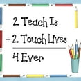 thumbnail image 3 of CafePress - 2 Teach Is 2 Touch Lives 4 Ev Ash Grey T Shirt - Women's Classic T-Shirt, 3 of 4