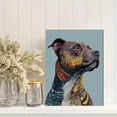 thumbnail image 2 of Tribal Pitbull Dog Canvas Wall Art Print, Living Room Bedroom Office Cafe Den Decor, 2 of 8