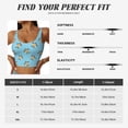 thumbnail image 6 of Lsque Turtle Printed Women'S Sports Bra, Compression, Moisture Wicking, High-Impact Sports Bra For Women,Supportive sports bra-Small, 6 of 9
