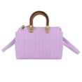thumbnail image 1 of Hukapapa Bolso bandolera pequeño para mujer con cremallera y asa superior, bolso de hombro, color morado, 1 of 5