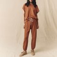 thumbnail image 1 of Sudadera Traje de chándal de 2 piezas para mujer Traje de chándal casual de 2 piezas Traje de vacaciones con cuello redondo Ygjytge Marrón L para Mujer, 1 of 8