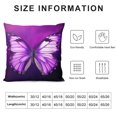 thumbnail image 6 of Nawypu  Decorative Throw Pillow Cover Magical Purple Butterfly,Cushion Cover Case for Home Sofa Bedroom Living for Women Men 2Pcs, 6 of 6