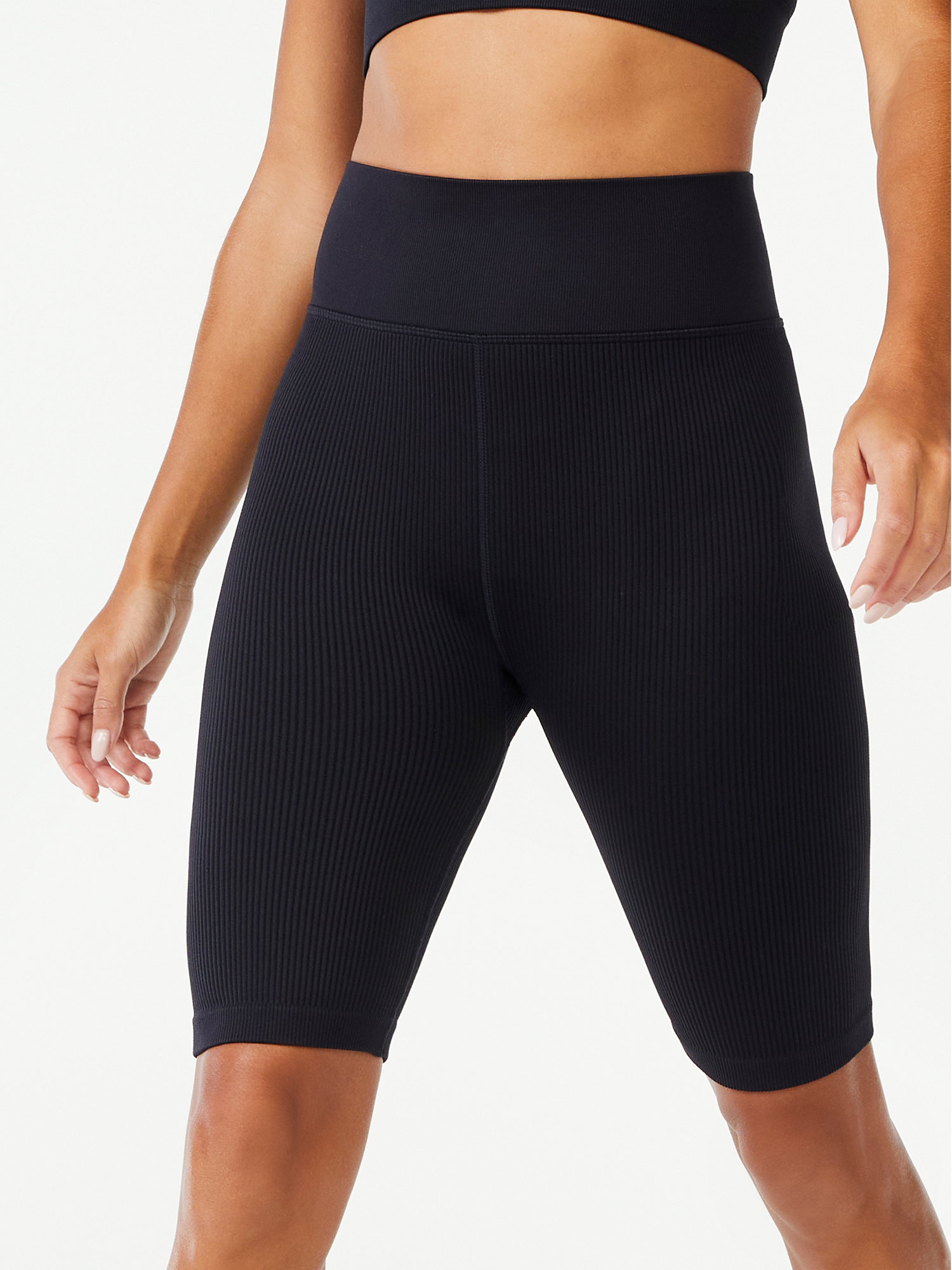 Love & Sports Women’s Seamless Ribbed Bike Shorts