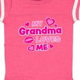 thumbnail image 4 of Inktastic My Grandma Loves Me with Hearts and Kiss Boys or Girls Baby Bodysuit, 4 of 5