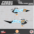 thumbnail image 4 of Kalair GFX Graphics Kit for KTM Enduro 2-Stroke 125 XC, 250 XC and 300 XC (2019-2022) Fresh Series, 4 of 5