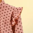 thumbnail image 5 of XBASW Toddler Baby Girls Long Sleeves T-Shirt Polka Dot Print Spring Tees for Kids Autumn Bottoming Shirt Top 1-10T, 5 of 9