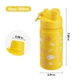 thumbnail image 5 of Hawsaiy 12oz Insulated Kids Water Bottle with Double Drinking Lids, Stainless Steel Water Bottle for School & Outdoor, Yellow Starfish, 5 of 8