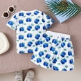 thumbnail image 4 of Godom Baby Boy Outfits Cartoon Cotton Short Sleeve T-Shirt Shorts Kids Clothing Set 2 Pieces Outfit Toddler to Big Kid Sizes, 4 of 7