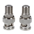 thumbnail image 2 of Adaptador de TV con conector macho BNC a conector hembra tipo F, conector coaxial RF, 2 unidades, 2 of 4