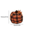 thumbnail image 3 of Danhjin Pumpkin Pillows Fall Home New Favourite Delicate Checkered Pumpkin Fabric Material Warm Feel Throw Pillows, 3 of 6