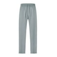thumbnail image 4 of Pantalones casuales ligeros de pierna ancha para hombre - Tejido de poliéster, versátiles para deporte/uso diario, estilo verano/otoño, 4 of 8