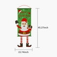 thumbnail image 3 of Banderines navideños de tela con diseño de alce - Decoración festiva para puertas, ventanas y fiestas temáticas, 3 of 6