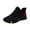 Red, variant on Women's Lace-Up Sneakers, Floral Printed Mesh Athletic Trainers Color Block Midsole for Daily Gym and Casual Outdoor Purple