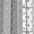 thumbnail image 6 of Lush Decor Textured Dot Sheer 84" x 38" Blush Metal Grommets Pair Window Panel Curtain, 6 of 11