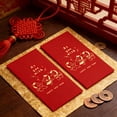 thumbnail image 1 of BotaniNest Enveloppe Rouge à Thème Cheval pour Célébrations de l'Année et Fortune, 1 of 5