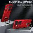thumbnail image 5 of ELEHOLD for Samsung Galaxy S24 Ultra Rugged Case, Magnetic Invisible Stand Military Drop Protection Cover, Compatible with MagSafe Shockproof Ring Holder Hard Phone Case for Men Women,Red, 5 of 9