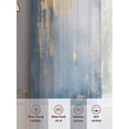 thumbnail image 5 of Blue Yellow Sheer Curtains 72 Inch Length 2 Panels Set, Oil Painting Modern Abstract Voile Window Treatment Rod Pocket Curtains Sheers Drapes for Bedroom/Living Room/Kitchen 52"x72"x2, 5 of 7