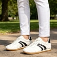 thumbnail image 6 of Women's Retro Sneakers Low Top Casual Walking Shoes Fashion Comfortable Lightweight Platform Tennis Shoes for Women, 6 of 9