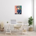 thumbnail image 3 of Stupell Industries Justin Portrait with Hat Abstract Painting White Framed Art Print Wall Art, 24 x 30, 3 of 9