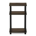 thumbnail image 3 of Furinno Just 3-Tier Turn-N-Tube End Table, Columbia Walnut/Brown, 11087CWN/BK, 3 of 3