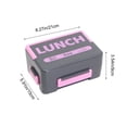 thumbnail image 3 of Portaalmuerzos de plástico portátil para alimentos, con múltiples compartimentos, sello hermético, apto para microondas, incluye juego de cubiertos, verde, naranja, rosa, marrón., 3 of 6