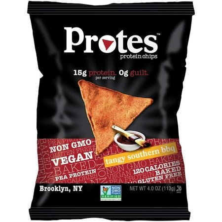 Protes Tangy Southern BBQ Protein Chips 4 oz Bags - Pack of 6