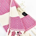 thumbnail image 2 of Hencely Turkish Hand Towel Set of 2 - Diamond Kitchen Dish Towel - Pink, 2 of 6